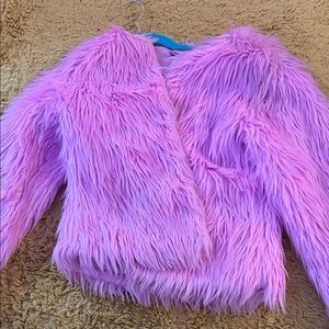 Pink Faux Fur Jacket